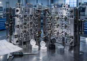 Kundenspezifische Multi-Cavity-Flip-Top-Kappen-Spritzgussform